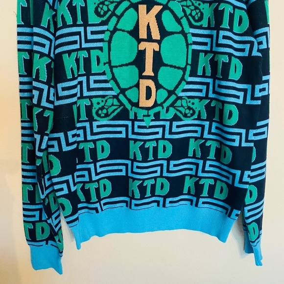 RARE Kentucky Derby Turtle KTD  Sweater Size Large Knit Unique Item - Picture 8 of 12